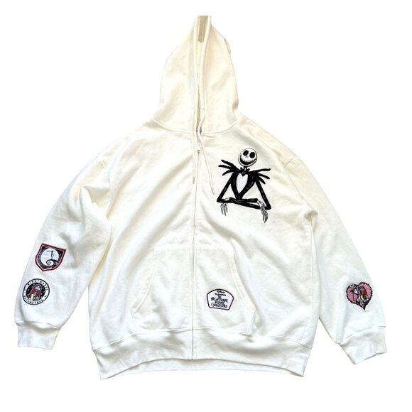 Disney Other - Disney The Nightmare Before Christmas Hoodie Sweatshirt Women's Size XXL Ivory
